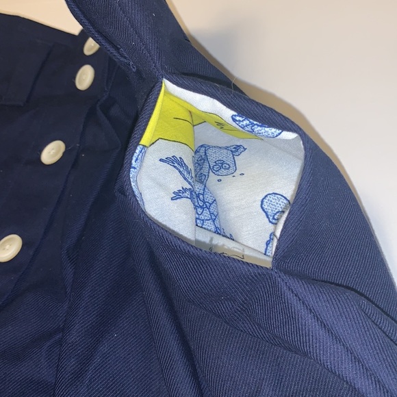 🆕 Handmade Blue Harajuku Academia Schoolgirl Pleated Skirt - Women’s Size Large - Picture 6 of 9